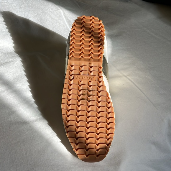 J Crew Metallic/Suede/ivory Sneakers New in Box size 11 - Picture 5 of 9